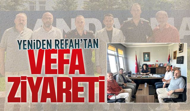 Yeniden Refah’tan Jandarma’ya kuruluş yıl dönümü ziyareti