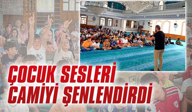 Aziziye Merkez Camii çocuklarla doldu