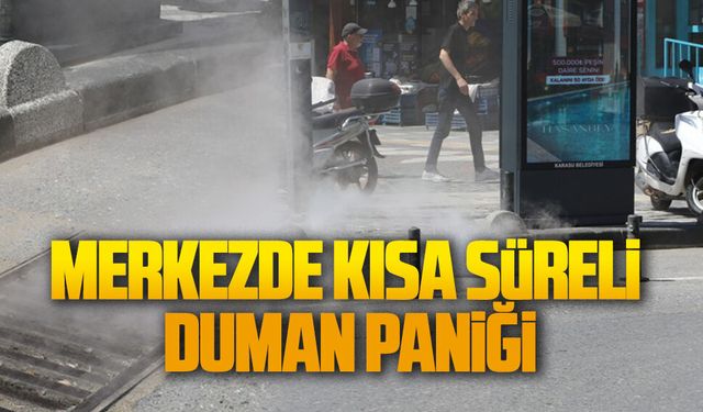 Karasu ilçe merkezinde kısa süreli duman paniği