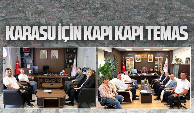 Başkan İshak Sarı’dan iki önemli kuruma ziyaret