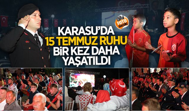 Karasu’da 15 Temmuz şehitleri için anma programı düzenlendi