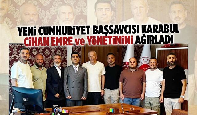 Karasu Esnaf ve Sanatkarlar Odası'ndan Başsavcı Karabul'a hayırlı olsun ziyareti