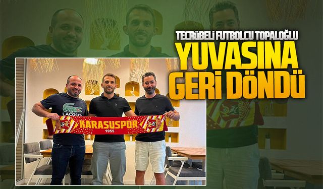 Karasuspor, Fiket Topaloğlu ile yeniden anlaştı