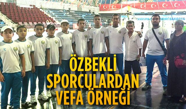 Özbek sporculara Karasu’da sıcak karşılama