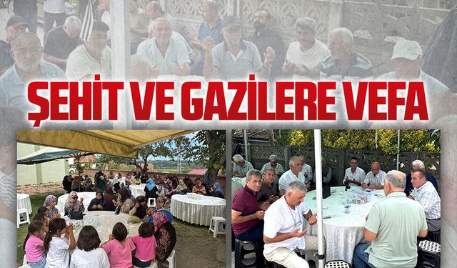 Akkum’da şehitler ve gaziler dualarla anıldı