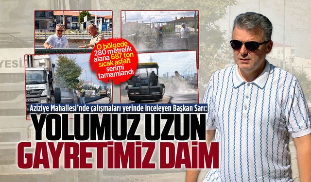 Başkan İshak Sarı, Karasu Adliyesi ve KAL’ı kapsayan yol çalışmalarını inceledi
