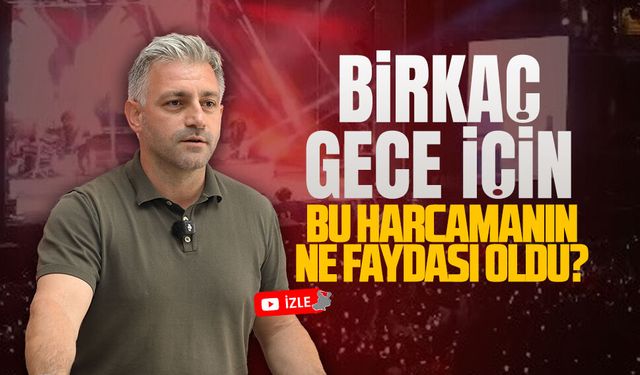 Murat Ali Aksoy: Birkaç gece için bu ücret çok fazla!