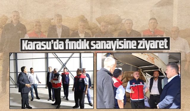 Karasu’da fındık sanayisine ziyaret