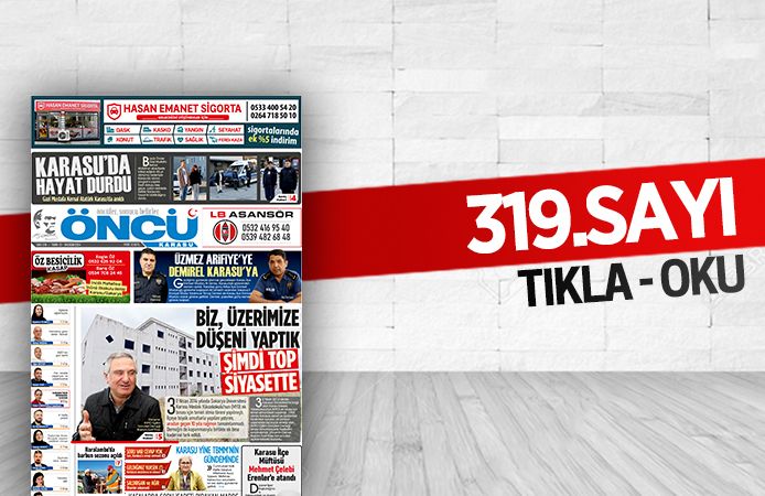 Öncü Karasu Gazetesi 319.sayı