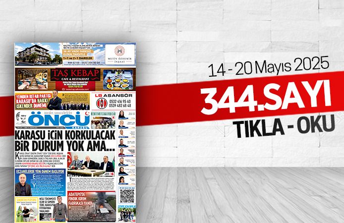 Öncü Karasu Gazetesi 344.sayı