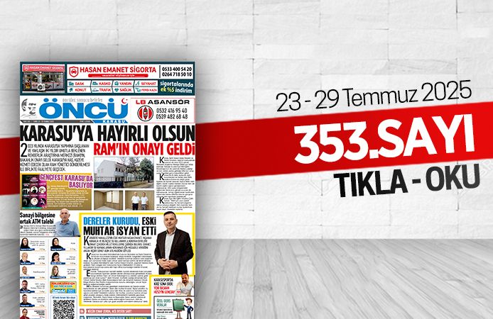 Öncü Karasu Gazetesi 353.sayı
