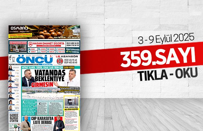 Öncü Karasu Gazetesi 359.sayı