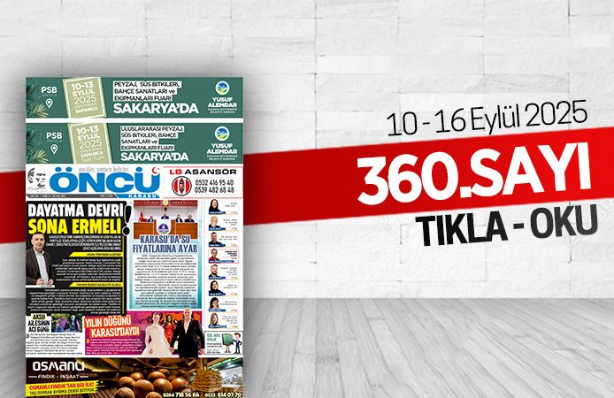 Öncü Karasu Gazetesi 360.sayı
