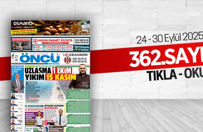 Öncü Karasu Gazetesi 362.sayı