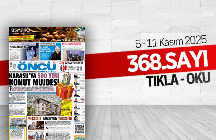 Öncü Karasu Gazetesi 368.sayı