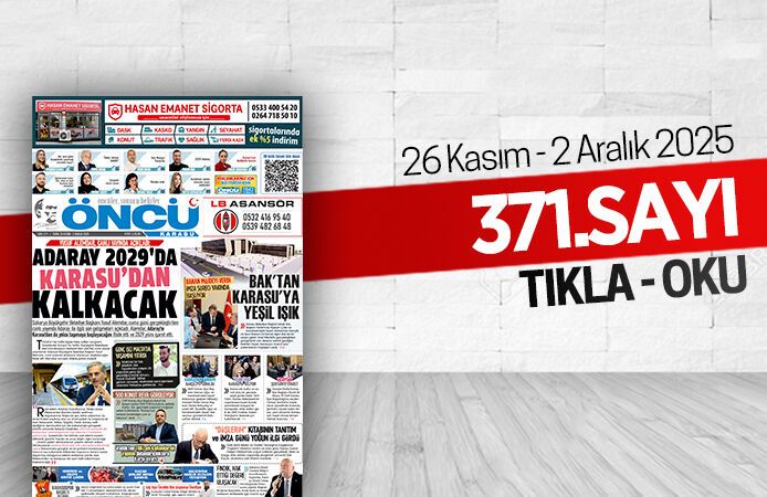Öncü Karasu Gazetesi 371.sayı