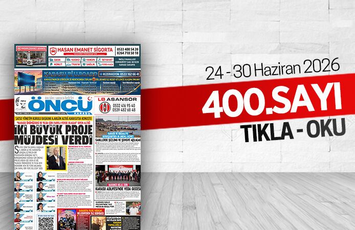 Öncü Karasu Gazetesi 400.sayı