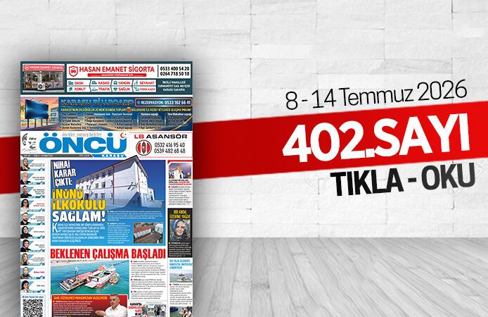 Öncü Karasu Gazetesi 402.sayı