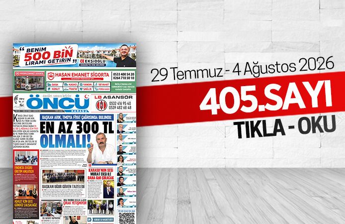 Öncü Karasu Gazetesi 405.sayı