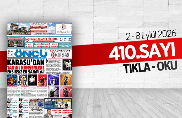 Öncü Karasu Gazetesi 410.sayı