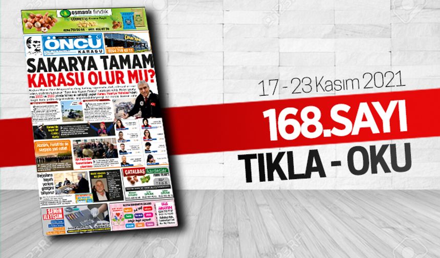 Öncü Karasu Gazetesi 168.sayı