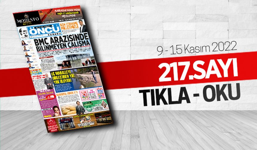 Öncü Karasu Gazetesi 217.sayı