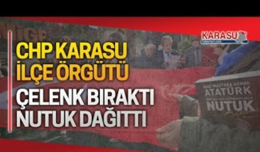 CHP İlçe Başkanlığı’ndan bulvarda kutlama programı