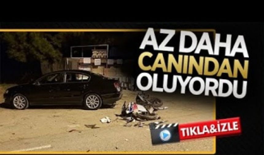 Doğu Karadeniz Caddesi motosiklet kazası