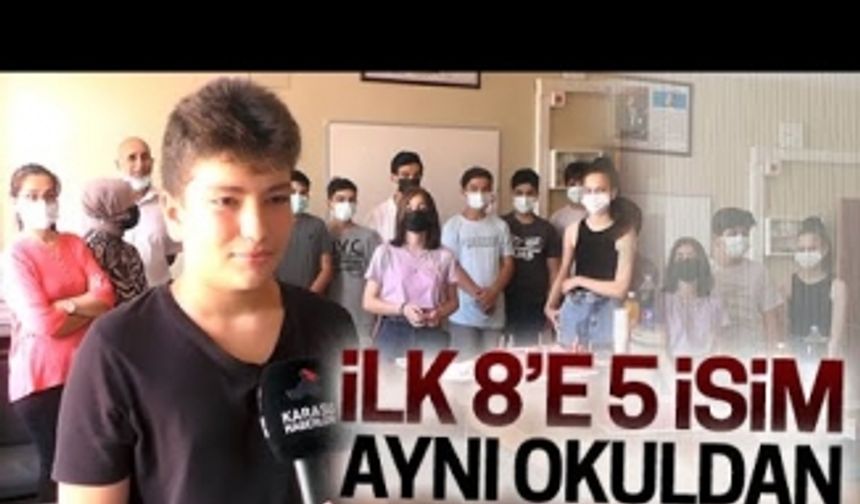 İlk 8’e 5 isim aynı okuldan