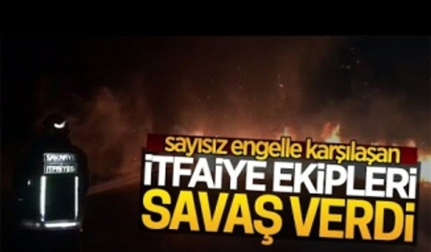 İtfaiye ekipleri adeta savaş verdi