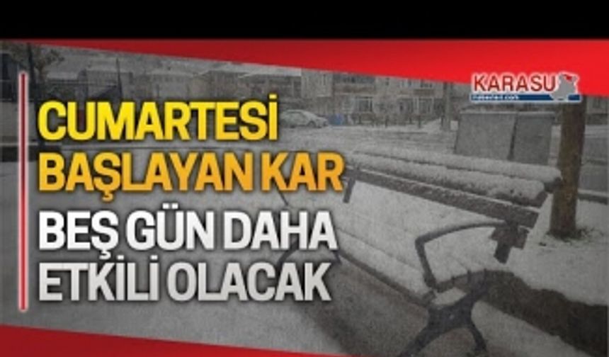 Kar yağışı, Karasu’da etkisini arttıracak