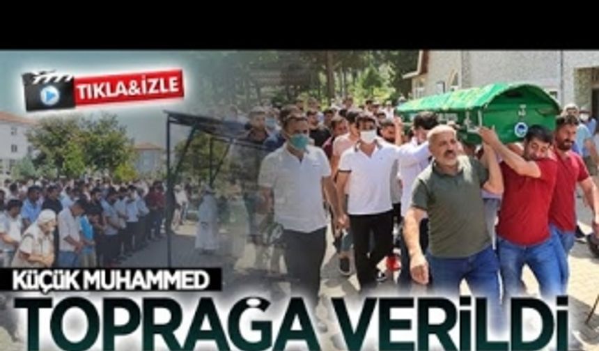 Karadeniz'de hayatını kaybeden 12 yaşındaki Muhammed toprağa verildi