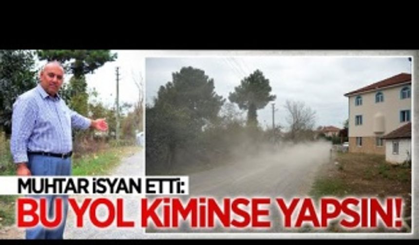 Karamüezzinler Mahallesi yol sorunu