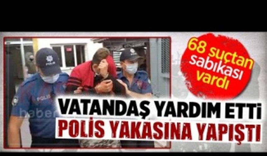 Motosiklet hırsızı, vatandaşın desteğiyle yakalandı