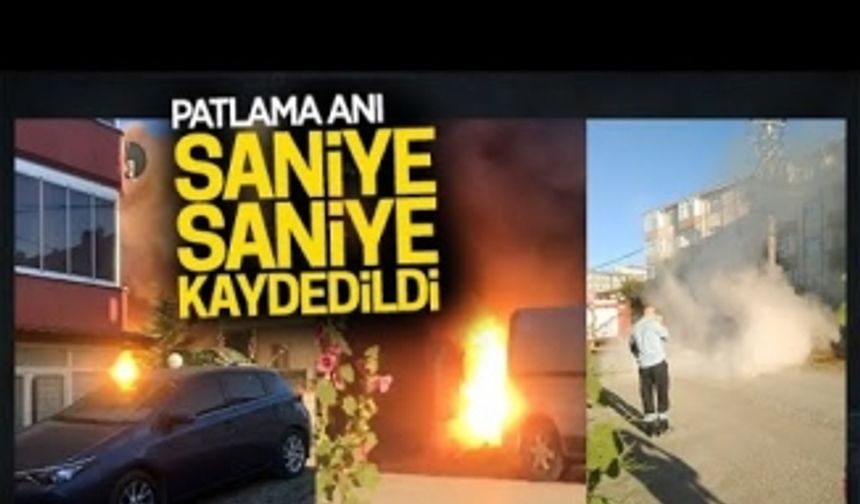 Patlama anı saniye saniye görüntülendi