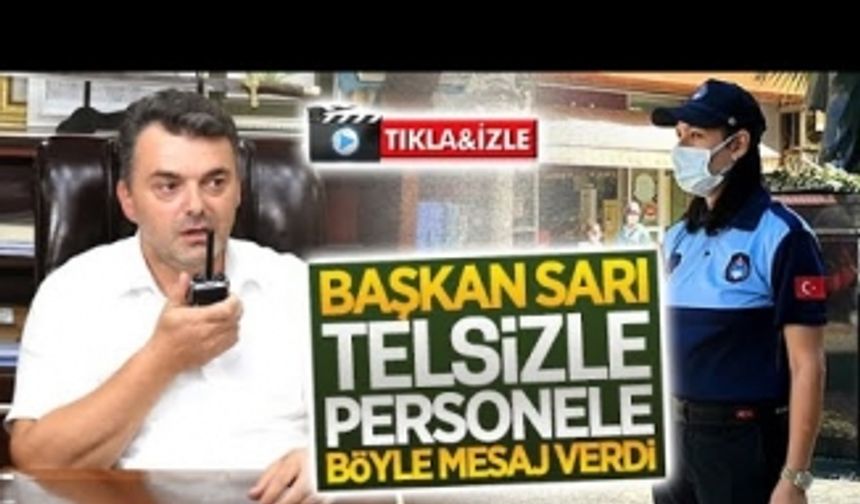 Personeli, telsiz aracılığıyla tebrik etti