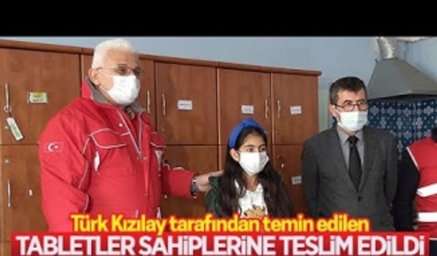 Tabletler, sahiplerine teslim edildi