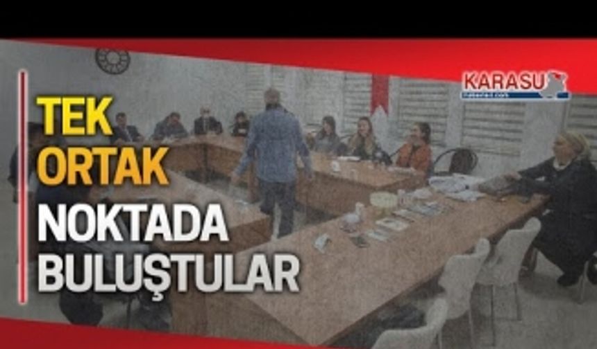 Tek noktada buluştular