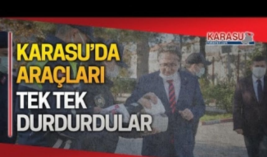 Tek tek durdurdular, sürücülere hatırlattılar