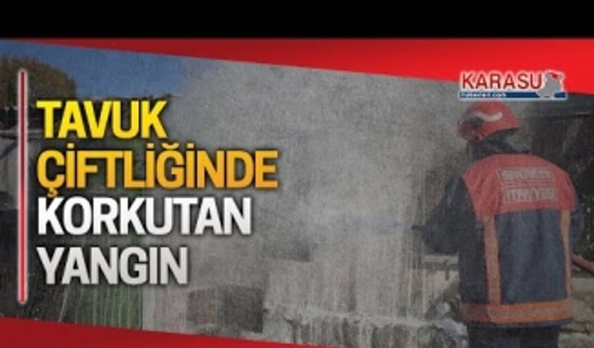 Yuvalıdere'de korkutan yangın