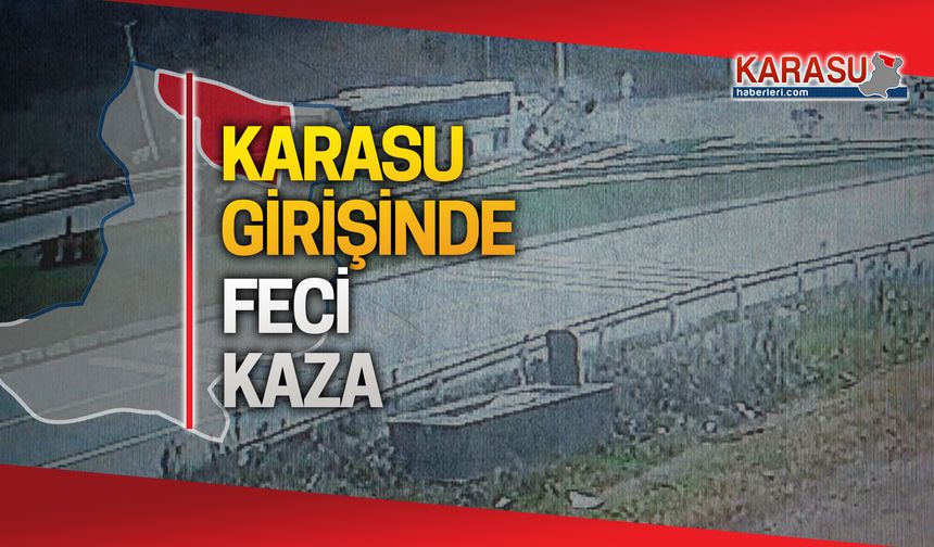 Karasu'da feci kaza: 1 ölü, 1 yaralı!