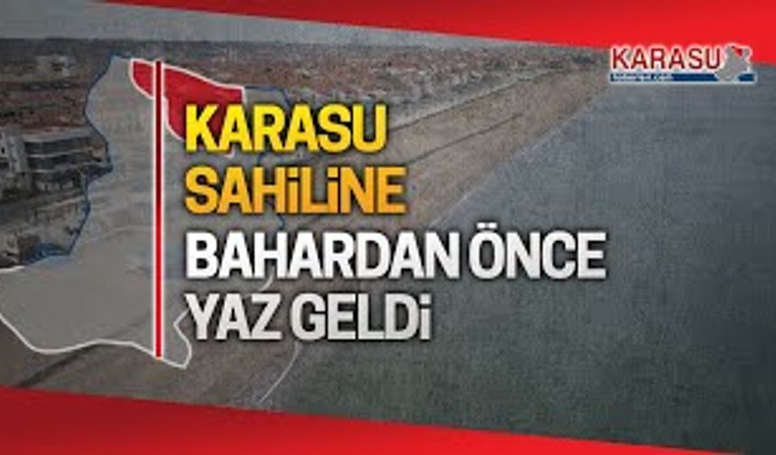 Karasu sahiline, bahardan önce yaz geldi