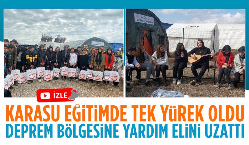 Karasulu ekip, Kahramanmaraş’a giderek toplanan malzemelerini teslim etti