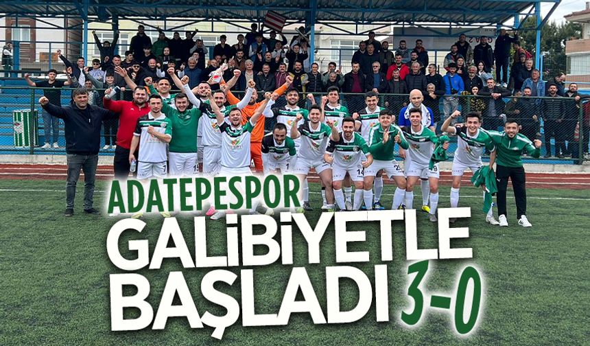 Adatepespor, ilk maçta galibiyeti kaptı