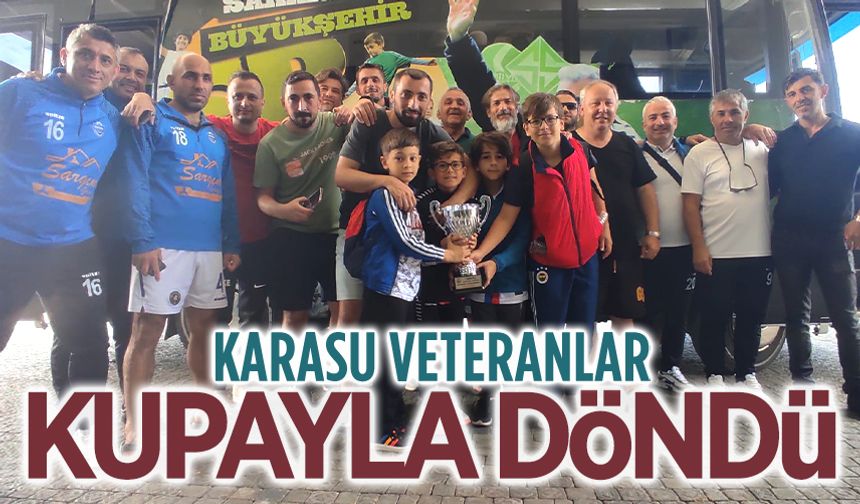 Karasu Veteranlar, Antalya’dan kupayla döndü