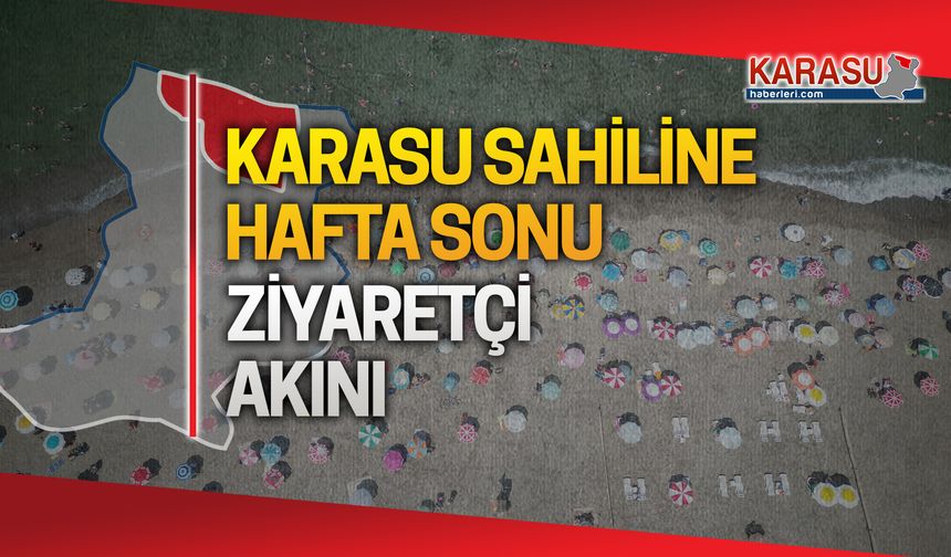 Karasu sahili hafta sonu sıcaktan bunalanların akınına uğradı