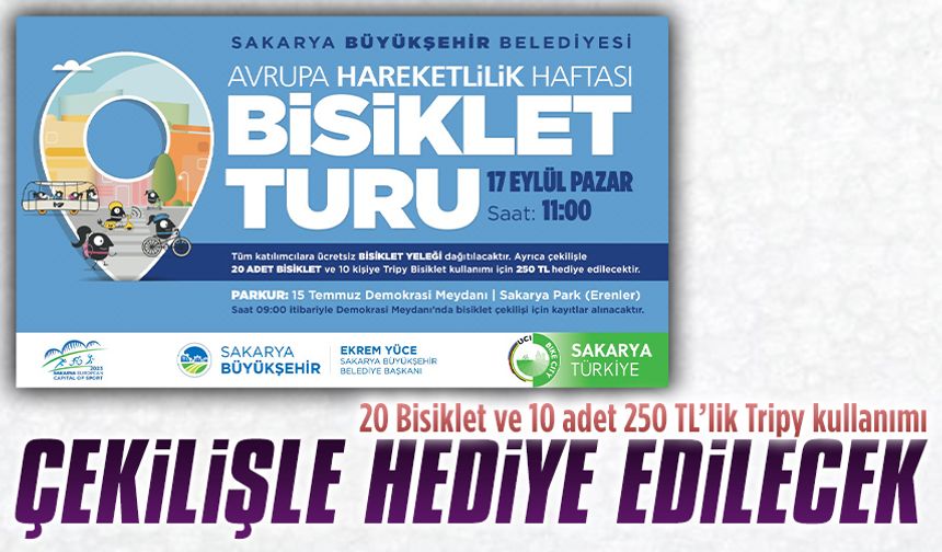Büyükşehir’den Avrupa Hareketlilik Haftası’na özel bisiklet turu