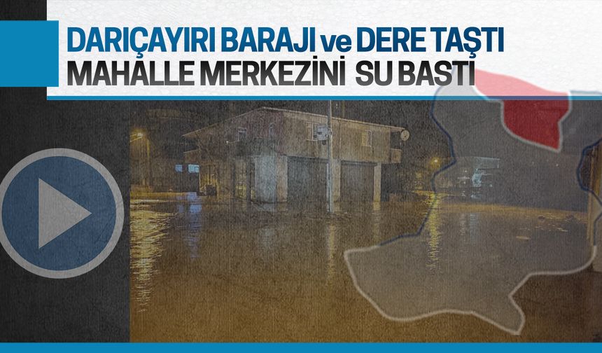 Darıçayırı Mahallesi'ni yine sel vurdu