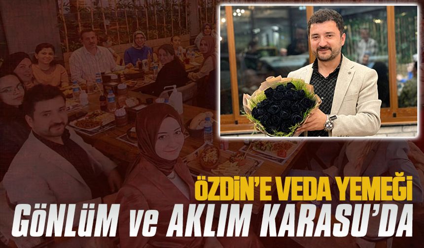 Dr.Yavuz Selim Özdin’e veda yemeği