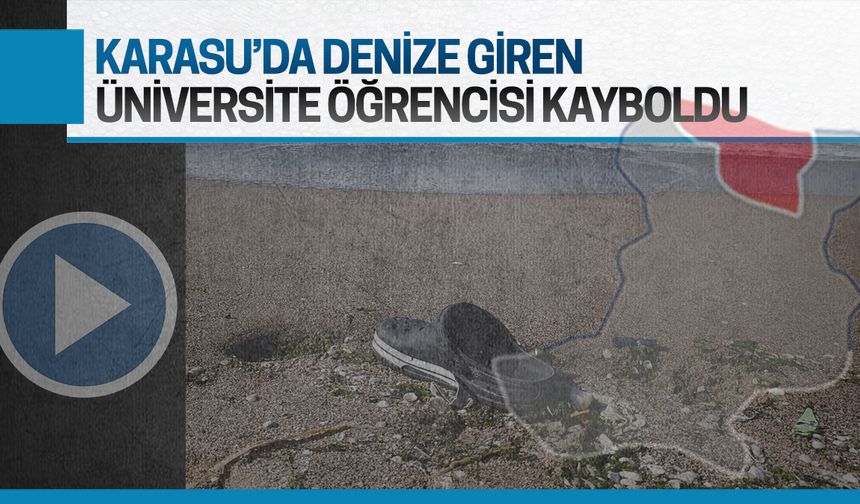 Yüzme biliyorum diyerek girdiği denizde kayboldu